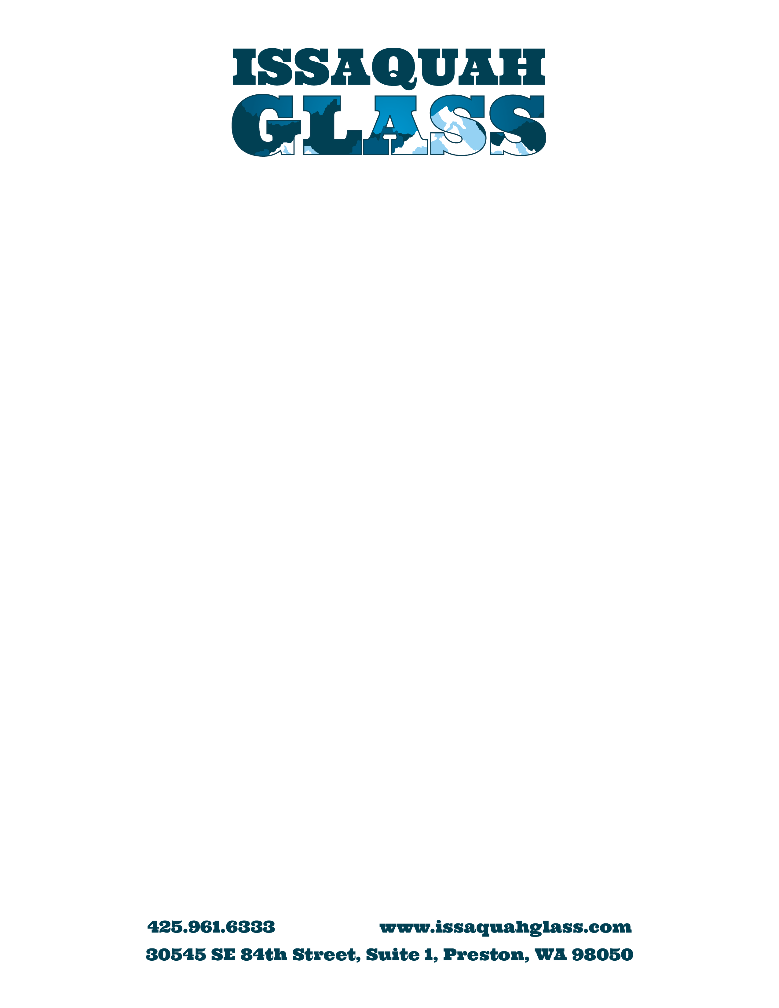 Issaquah Glass letterhead