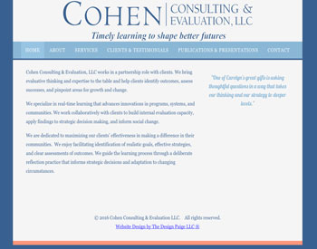 Cohen Consulting & Evaluation LLC website