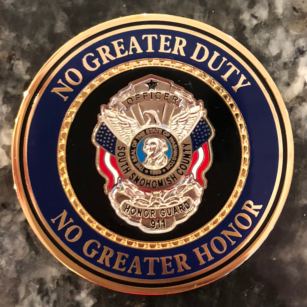 South Snohomish County Honor Guard coin front