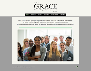 The Grace Training Foundation website